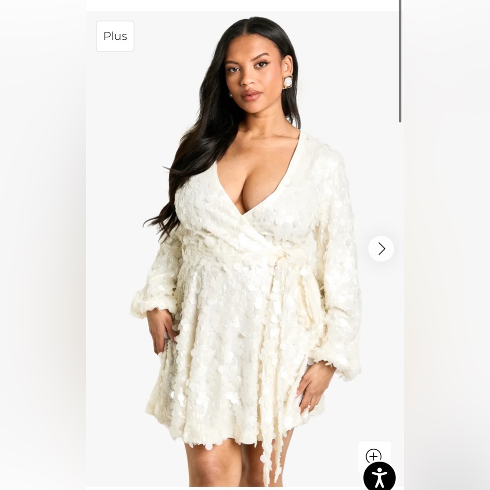 Boohoo dress with sequin